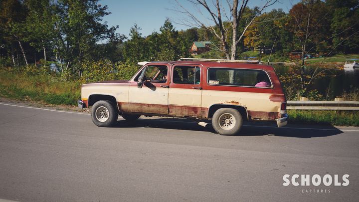 Red/white Suburban